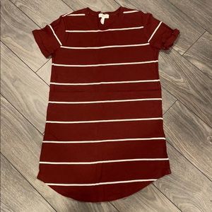 Striped tshirt dress